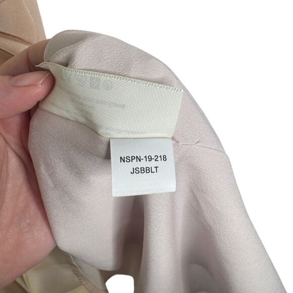 MM Lafleur The Jessica Dress Brushstroke Size XL 100% Silk Peach Salmon Career - Picture 11 of 15